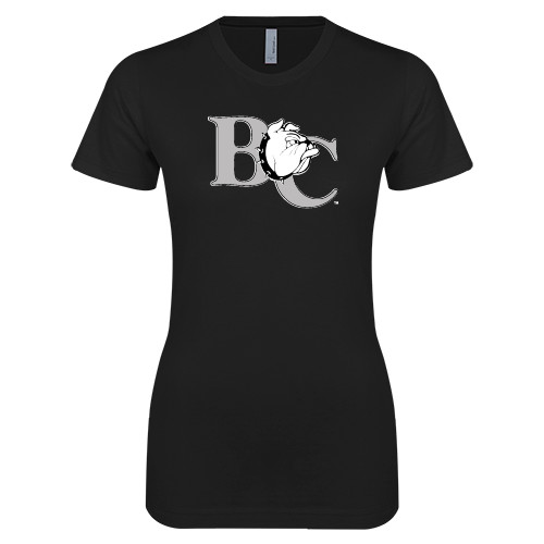  Next Level Womens Black Boyfriend Tee - Official Logo