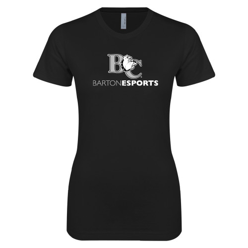  Next Level Womens Black Boyfriend Tee - Esports