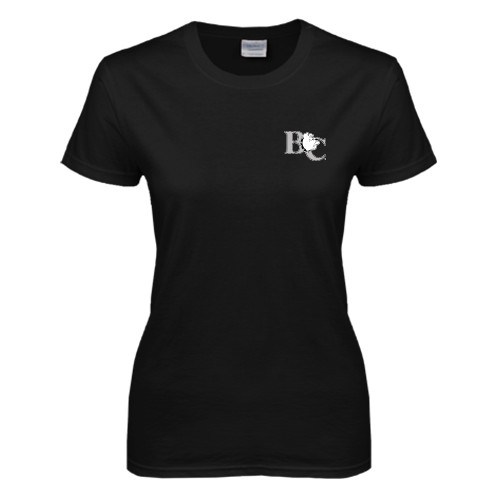  Womens Black Short Sleeve Tee - Official Logo