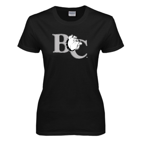  Womens Black Short Sleeve Tee - Official Logo