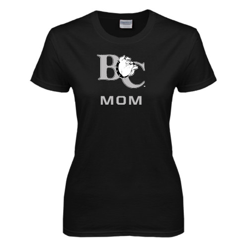  Womens Black Short Sleeve Tee - Mom
