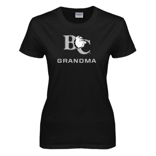  Womens Black Short Sleeve Tee - Grandma
