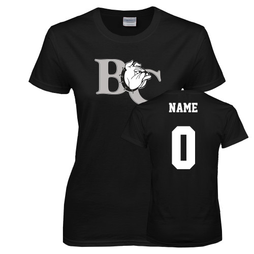  Womens Black Short Sleeve Tee - Custom Tee w/ Name & Number