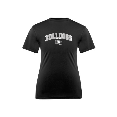  Youth Performance Black Tee - Arched Bulldogs