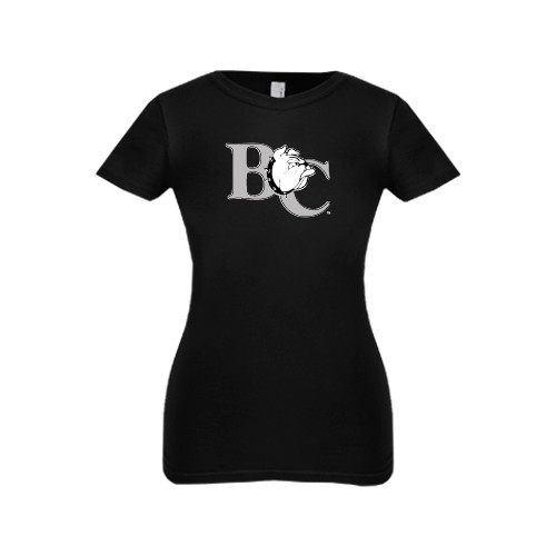  Next Level Girls Black Fashion Fit T Shirt - Official Logo