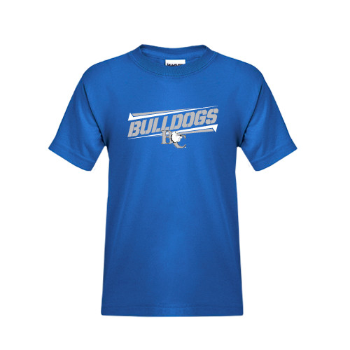  Youth Royal T Shirt - Stencil Bulldogs