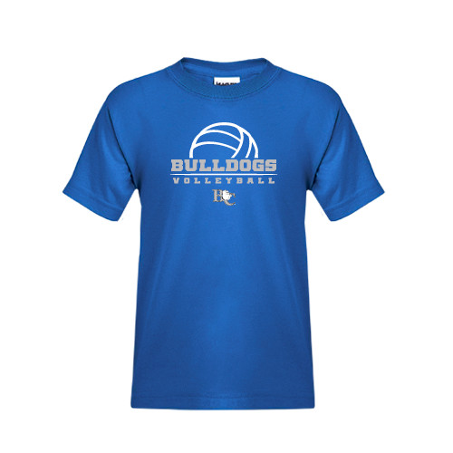  Youth Royal T Shirt - Volleyball Design