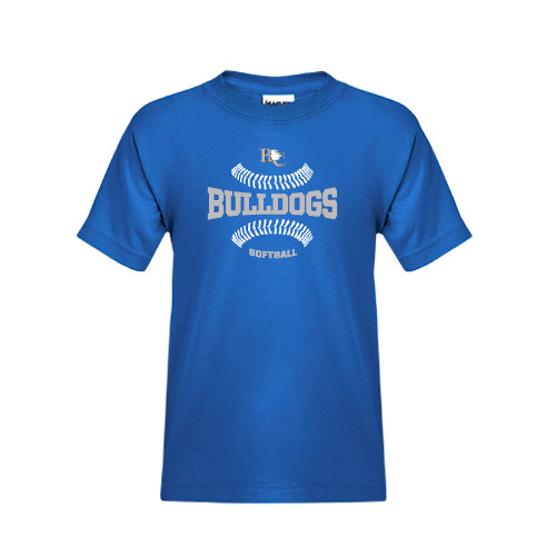  Youth Royal T Shirt - Softball Design