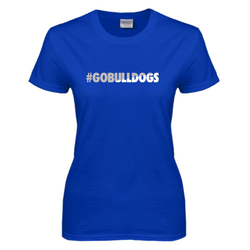  Womens Royal Short Sleeve Tee - Go Bulldogs