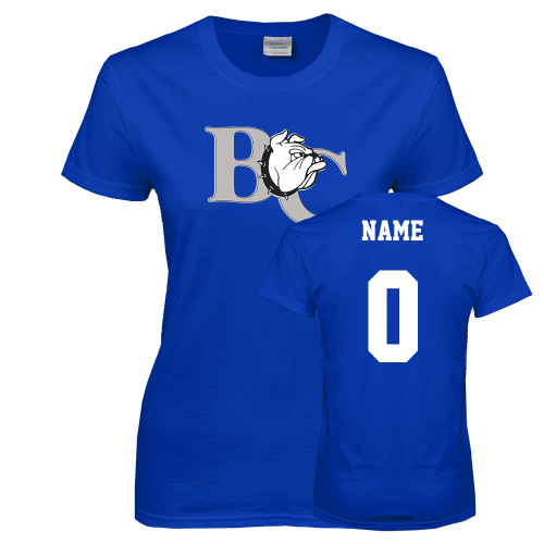  Womens Royal Short Sleeve Tee - Custom Tee w/ Name & Number