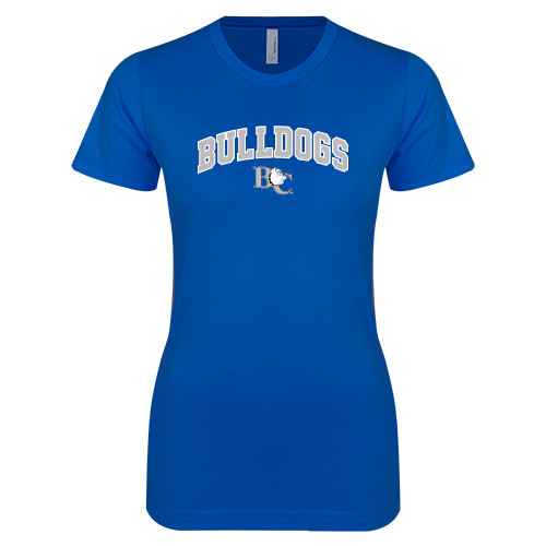 Next Level Womens Royal Boyfriend Tee - Arched Bulldogs