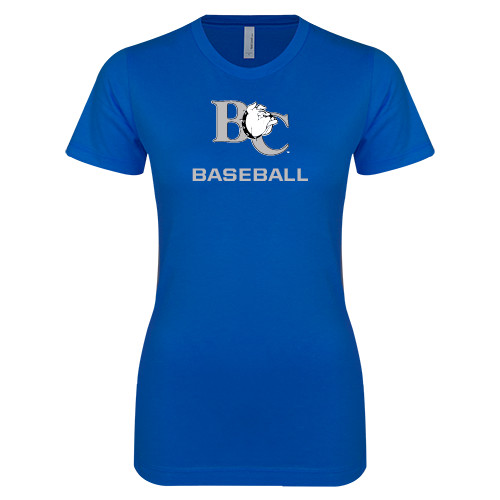  Next Level Womens Royal Boyfriend Tee - Baseball