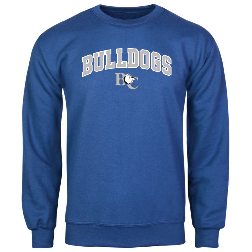  Royal Fleece Crew - Arched Bulldogs