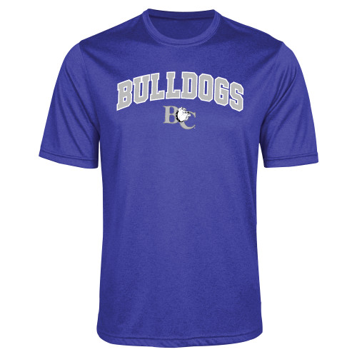  Royal Heather Performance Contender Tee - Arched Bulldogs