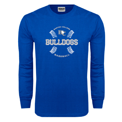  Royal Long Sleeve T Shirt - Baseball Design