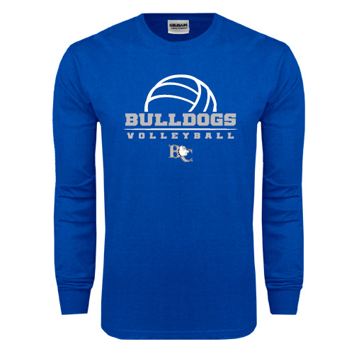  Royal Long Sleeve T Shirt - Volleyball Design