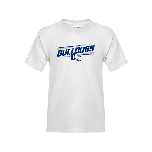  Youth White T Shirt - Stencil Bulldogs