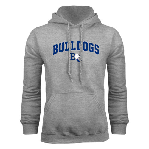  Grey Fleece Hoodie - Arched Bulldogs
