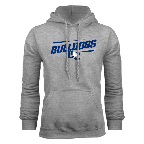  Grey Fleece Hoodie - Stencil Bulldogs