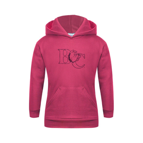 Youth Hot Pink Fleece Hoodie - Official Logo Foil