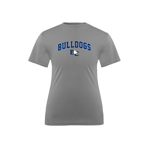  Youth Performance Grey Concrete Tee - Arched Bulldogs