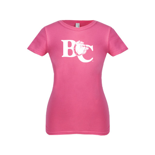  Next Level Girls Fuchsia Fashion Fit T Shirt - Official Logo