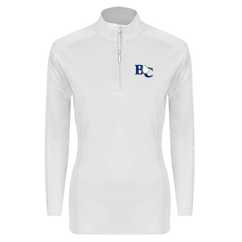  Syntrel Womens Platinum Interlock 1/4 Zip - Official Logo