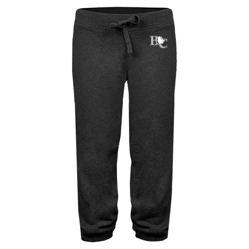  ENZA Womens Dark Heather Banded Fleece Capri - Official Logo