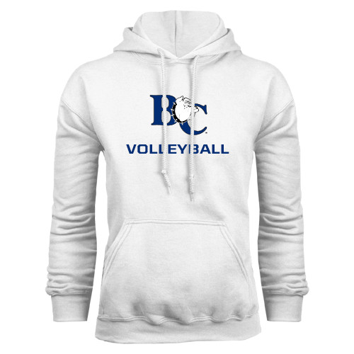  White Fleece Hoodie - Volleyball