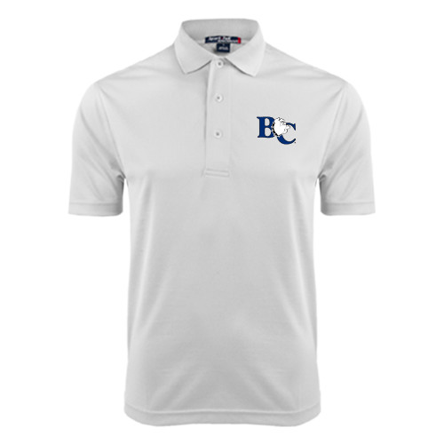  White Dry Mesh Polo - Official Logo