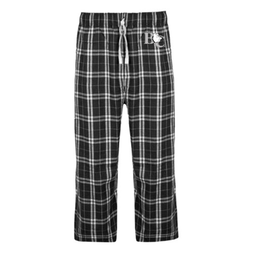  Black/Grey Flannel Pajama Pant - Official Logo
