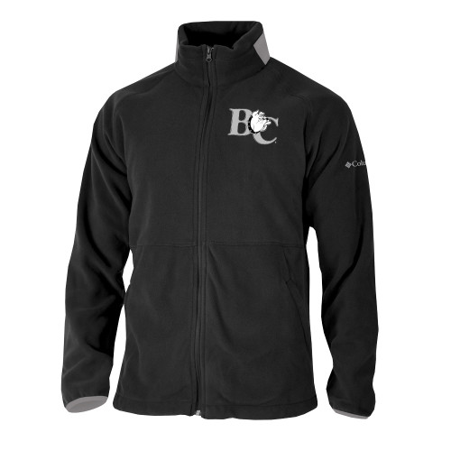  Columbia Black Everest Ridge Fleece Full Zip Jacket - Official Logo