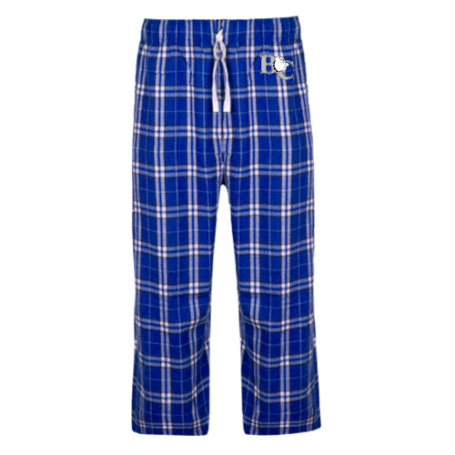  Royal/White Flannel Pajama Pant - Official Logo