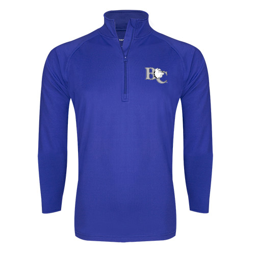  Sport Tek Royal Sport Wick Stretch 1/2 Zip Pullover - Official Logo