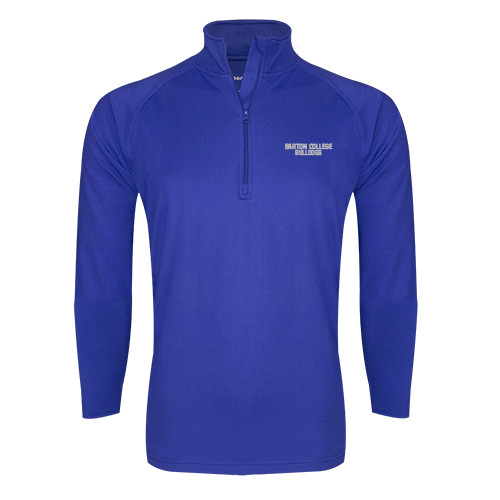  Sport Tek Royal Sport Wick Stretch 1/2 Zip Pullover - Wordmark