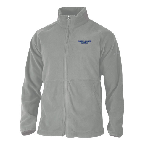  Columbia Grey Everest Ridge Fleece Full Zip Jacket - Wordmark