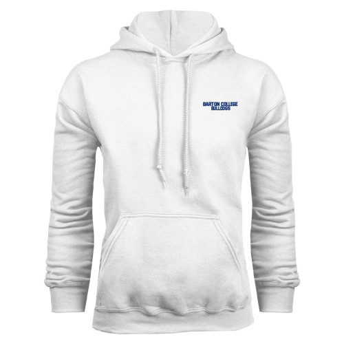  White Fleece Hoodie - Wordmark