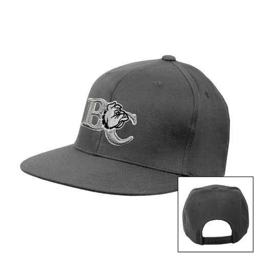 Charcoal Flat Bill Snapback Hat - Official Logo