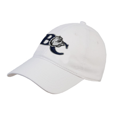  White Unstructured Adjustable Low Profile Hat - Official Logo