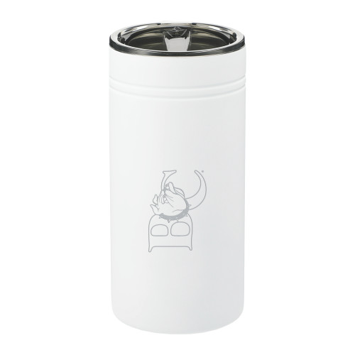  Sherpa Vacuum White Tumbler & Insulator 12oz - Official Logo Engraved