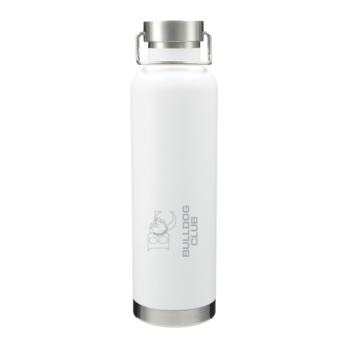  Thor Copper Vacuum Insulated White Bottle 32oz - Bulldog Club Engraved