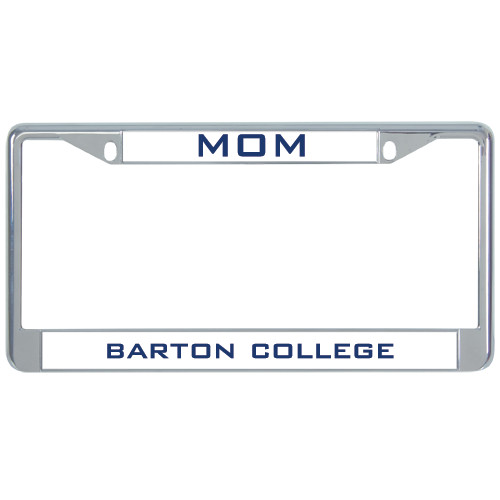  Mom Metal License Plate Frame in Chrome - Mom