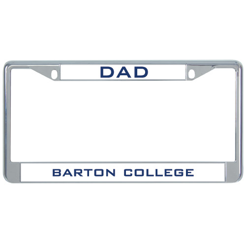  Dad Metal License Plate Frame in Chrome - Dad