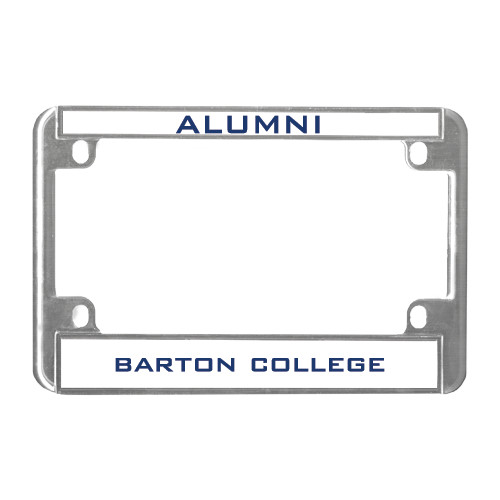  Metal Motorcycle License Plate Frame in Chrome - Alumni