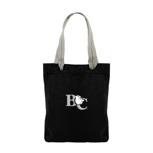  Allie Black Canvas Tote - Official Logo