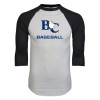 Thumbnail image for  White/Black Raglan Baseball T Shirt