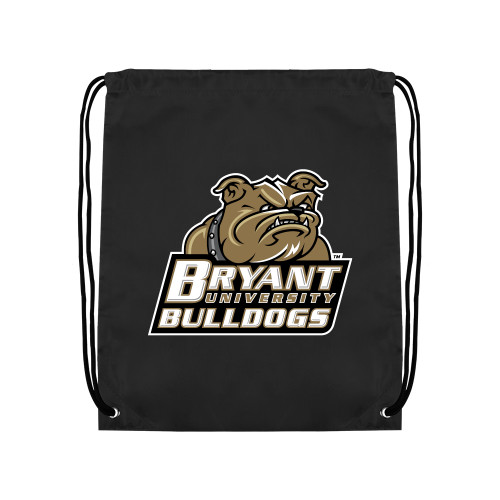  Black Drawstring Backpack - Bryant Official Logo