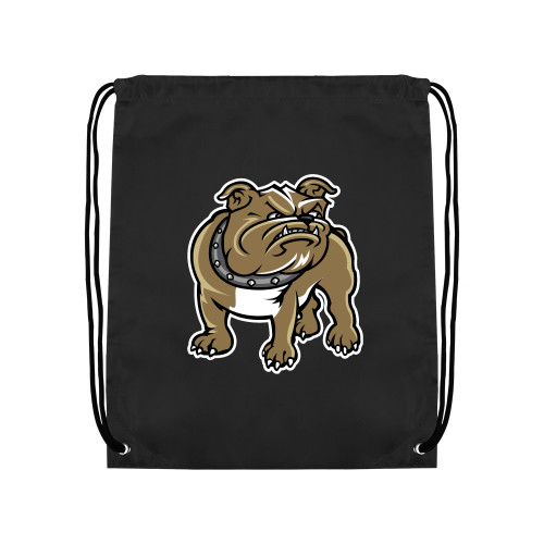  Black Drawstring Backpack - Bulldog