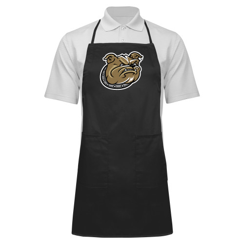  Full Length Black Apron - Bulldog Head