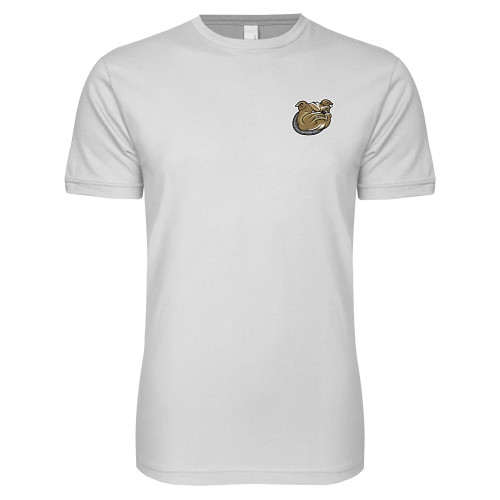  Next Level White SoftStyle T Shirt - Bulldog Head
